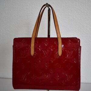 Louis Vuitton Vernis Catalina BB Handbag Red
